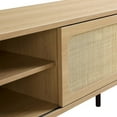 thumbnail image 2 of Modway Cambria Rattan and Particleboard TV Stand for TVs up to 70" in Oak, 2 of 7
