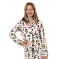 thumbnail image 4 of Dr. Seuss The Grinch Pajamas Girl's Velveteen 2-Piece Kids Lounge Sleep Set, 4 of 6