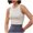 Beige, variant on KHONTS Women's Workout Crop Tops Sleeveless Yoga Running Shirts Athletic Tank Tops with Padded White S
