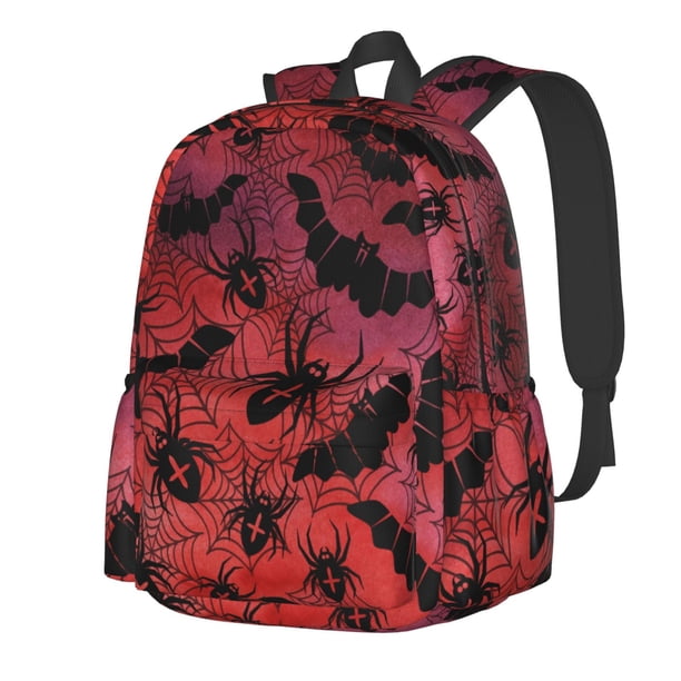 Disketp Bats And Spiders Mochila Escolar de Gran Capacidad y Peso Ligero, Mochila de Viaje Ideal para Escuela, Trabajo y Uso Diario, Cómoda y con Estilo