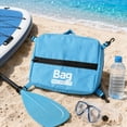 thumbnail image 3 of Waterproof Kayak Deck Bag, 9.84x9.84x3.15in Paddleboard Storage Pouch with 4 Hooks, Compact Dry Bag for Beach & Outdoor Essentials, 1PC (Blue), 3 of 4