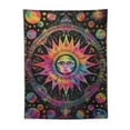 thumbnail image 5 of ONETECH  Dimond Burning Sun Moon Stars Psychedelic Tie Dye Mandala Tapestry Good Luck Tarot Wall Hanging Boho Hippie Hippy Celestial Indian Trippy Bohemian Tapestries (Poster, 5 of 7