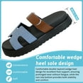 thumbnail image 5 of Women's Platform Sandals with Arch Support Comfortable Foam Slides Lightweight Thick Soles | Adjustable Buckle | Ultra Cushio, 5 of 6