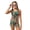 Tropical Floral Leopard Print, variant on COEQINE Two Piece Taniki Swimsuit for Girls, Round Neck Top with Shorts Racerback Swimwear with Chest Pad, Modest Bathing Suit for 6-7 Year Olds, Easy Care, Retro Brown Cow Print