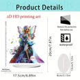 thumbnail image 3 of Figura Celestial Femenina con Alas, Acrílico Plano 2D, para Decoración Del Hogar, Dormitorio y Escritorio., 3 of 7