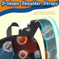 thumbnail image 5 of Football and Rugby Red Pattern 17" School Backpacks for Teens,Waterproof Oxford Fabric,S-Shape Padded Straps for School,Travel,Hiking,Camping, 5 of 6