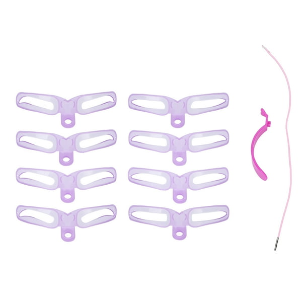 Plantilla de cejas reutilizable, plantilla de cejas de 8 piezas Kit de modelado de cejas reutilizable Plantilla de cejas reutilizable resistente y resistente
