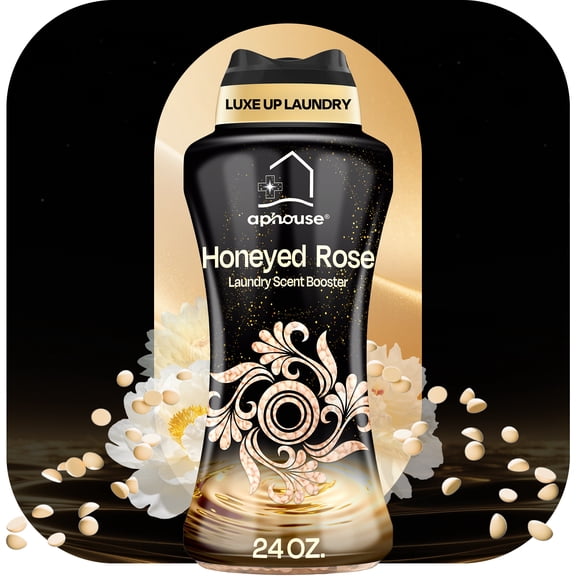 aphouse Non-Stop In-Wash Laundry Scent Booster Beads, Honey Rose Scent, 24oz, Perfume Your Laundry, Long-Lasting Fresh Scent Beads