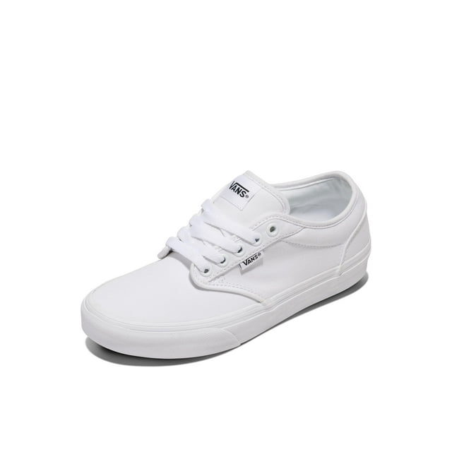Zapatillas Vans Atwood de corte bajo a la moda para mujer, color blanco 9.5