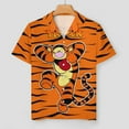 thumbnail image 3 of Winnie The Pooh Tiger Women's Pajama Set 2-Piece Sleepwear Loungewear Button Down Short Sleeve Summer Silky PJ Set, 3 of 8