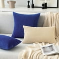 thumbnail image 5 of Wehilion 2pcs Throw Pillow Covers Set Cushion Cases Pillowcases for Sofa Bedroom Car Corduroy Soft Soild Decorative Square Christmas, 5 of 13