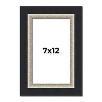 7x12 Frame Black Real Wood Picture Frame Width 2.25 Inches | Interior Frame Depth 0.5 Inches |