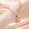 thumbnail image 2 of Single Stone Pendant Necklace Elegant Zircon Necklace For Women, 2 of 2