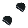 thumbnail image 1 of crativent Skull Caps for Men Reflective Liner Winter Beanie Thermal Multifunction Windproof Coldness for Protection Cycling Skiing Black 2Set, 1 of 6
