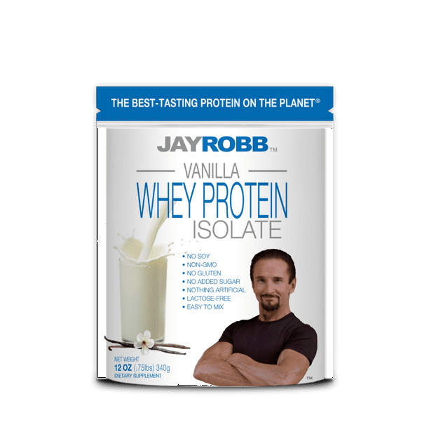 Jay Robb Whey Protein Isolate Powder Vanilla 12 oz.