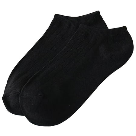 

wendunide Unisex Solid Color Fashion Skateboard Sock Comfortable Socks Black