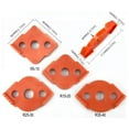 thumbnail image 4 of Justharion 2set Woodworking Corner Routing Templates Craft Corners With Ease Professional Woodworking Tools orange 1Set, 4 of 6
