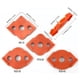 thumbnail image 3 of Speravity 2 juegos de plantillas ergonómicas de enrutamiento de esquinas para carpintería para resultados precisos plantillas de enrutador de Herramientas manuales y eléctricas naranja, 3 of 6