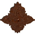 thumbnail image 3 of 67 1/4"W x 43 3/8"H x 4"ID x 2"P Melchor Diamond Ceiling Medallion (Fits Canopies up to 4"), Hand-Painted Burnished Mahogany Crackle, 3 of 5