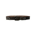 thumbnail image 4 of 1 1/2" Snap On  Skull Metal Studded Distressed Leather Belt, 4 of 4