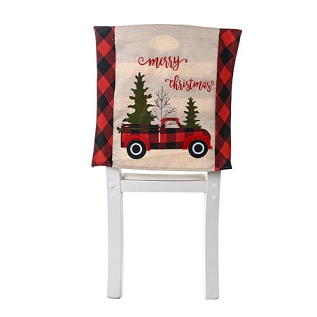 

UDIYO Christmas Tree Skirt Chair Cover Stocking Tablemat Table Runner Xmas Decoration