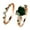 Golden Green, variant on 2pcs Wedding Ring Sets Couples Engagement Rings Women and Men 925 Sterling Silver AAA Cubic Zirconia Heart Shaped Ring Set Retro Simple Ruby Ring