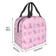 thumbnail image 3 of Easygdp Breast Cancer Awareness 1 Bolsa Térmica Premium - Tela Oxford Impermeable, Gran Capacidad, Bolsillo Frontal, Unisex para Trabajo, Escuela, Actividades al Aire Libre y Picnics, 3 of 8