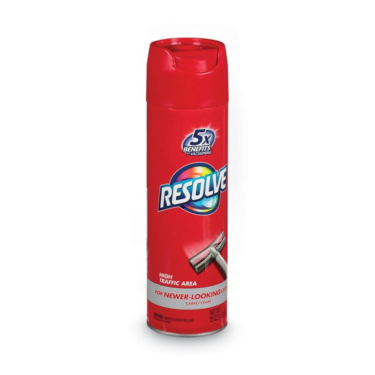 Resolve High Traffic Carpet Foam, 22oz Can, Cleans Freshens Softens &  Removes Stains