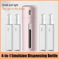 thumbnail image 3 of in 1 Travel Dispenser, 4 Pack 40ML Travel Bottles for Toiletries, Leak Proof Travel Size Containers, Portable Containers for Shampoo, Lotion, Conditioner and Cream, 3 of 8