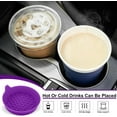 thumbnail image 5 of Car Cup Holder Coaster, Silicone Cup Holder Insert, Universal Non-Slip Cup Holders, Car Accessories Interior for Women and Man 4 Pack Purple, 5 of 12