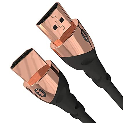 Monster HDMI 4K HDMI Ultra High-Speed Rose Gold 2.1 Cable – 21 Gbps, 4K at 60Hz for Superior Video and Sound Quality – HDMI for PS5, Apple TV, Roku, Smart TV,