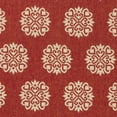 thumbnail image 6 of SAFAVIEH Outdoor LND181Q Linden Collection Red / Creme Rug, 6 of 7