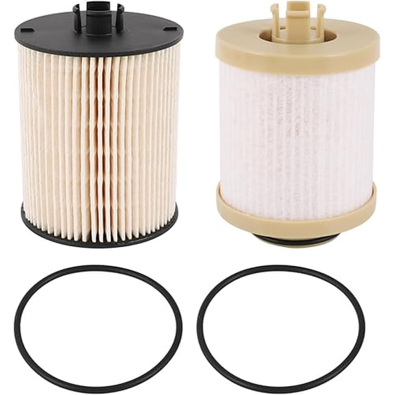 FD4617 Diesel Fuel Filter replacement for 2008 2009 2010 Ford 6.4L F250 F350 F450 F550 Super Duty includes lower lifter pump and upper fuel bowl filter FD-4617 3C346731AA 3C346731AB