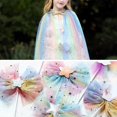 thumbnail image 3 of Lovely Gradient Star Sequin Gauze Fabric for DIY with Rainbow Colors 1.5x3m, 3 of 4