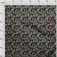 thumbnail image 3 of oneOone Cotton Flex Black Fabric Florals Quilting Supplies Print Sewing Fabric By The Yard 40 Inch Wide, 3 of 4