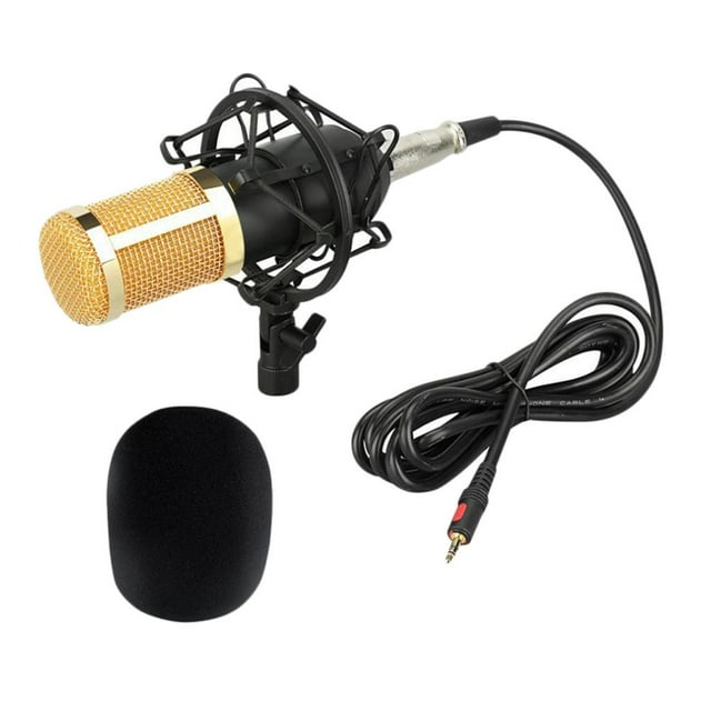 Micrófono Condensador Yuyangstore Con Cable XLR de 3.5 mm y Montaje de Choque