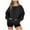 Black, variant on Lmnyox Crew Neck Sweatshirts for Women Long Sleeve Fall Casual Pullover with Pocket Oversized Fashion Tops