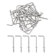 thumbnail image 1 of Ganchos en ángulo recto Uxcell, 50 piezas de ganchos en forma de L de 1-1/4" con tornillo, ganchos de tornillo en ángulo recto, ganchos de metal en ángulo recto, plateado, 1 of 7