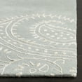 thumbnail image 3 of SAFAVIEH Bella Laurel Floral Paisley Wool Area Rug, Grey/Ivory, 5' x 5' Square, 3 of 6