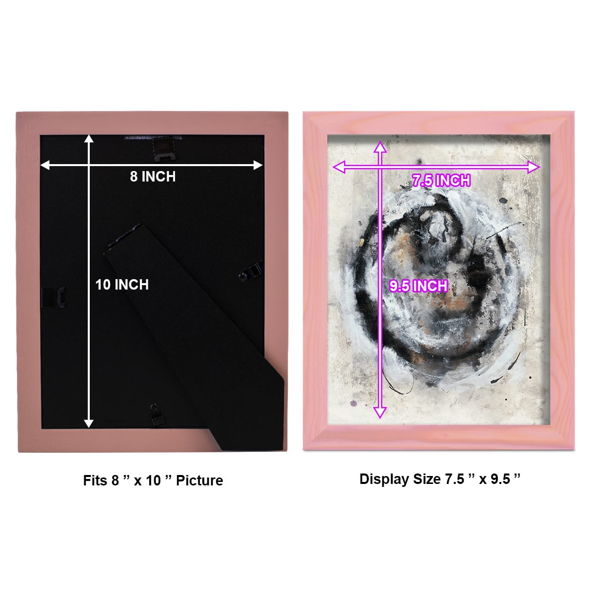 Circular Energy III -Framed Print w/glass-Sunset Pink