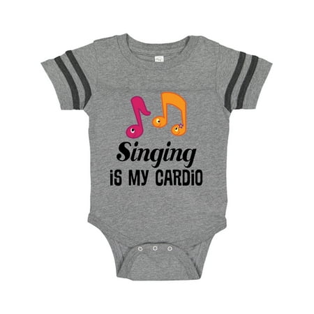 

Inktastic Singing is my Cardio Choir Music Gift Baby Girl Bodysuit