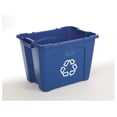 thumbnail image 3 of Stackable Recycling Bins 14 Gallon (6 Pack), Blue - Kitchen/Garage Waste Containers for Paper, Cardboard & Plastic, 3 of 8