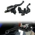 thumbnail image 3 of Motorcycle Brake &  Master Cylinder Reservoir Levers Kit, Universal Fit, CNC Aluminum, Rearview Mirror Base, Adjustable Distance, for Most Motorcycles, 3 of 7