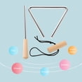 thumbnail image 4 of Instrument de Percussion Triangulaire en Fer 4 Pouces avec Sonnette de Rythme Musical pour École Groupe Orchidée, 4 of 9