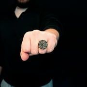 SalesOne LLC DC The Flash Movie Costume Ring Brass Replica With Slide-Open Function | Size 10 Unisex