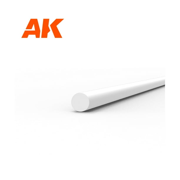 Styrene Rod 1.00 Diameter x 350mm New