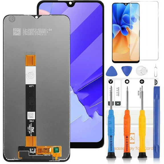 for Samsung Galaxy A03s A037U Screen Replacement SM-A037U LCD Display Touch Screen Digitizer Assembly Repair Parts Kit (Not for A037A A037W A037G and A03) (164MM Bigger Size(for US Version))