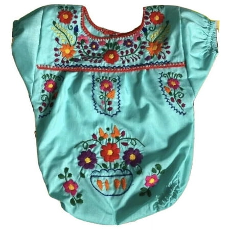 

Mint Green baby sizes 3-6 month mexican puebla folklorico mameluco romper handmade