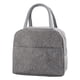 thumbnail image 4 of Bolsas térmicas para el almuerzo Macarena bolsa aislada con forro suave gris, 4 of 7