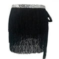 thumbnail image 5 of Abomasnow Womens Belly Dance Skirt Tassel Fringe Skirts Sparkly Sequin Hip Scarf Party Costume Latin Dance Hula Hip Skirts, 5 of 6